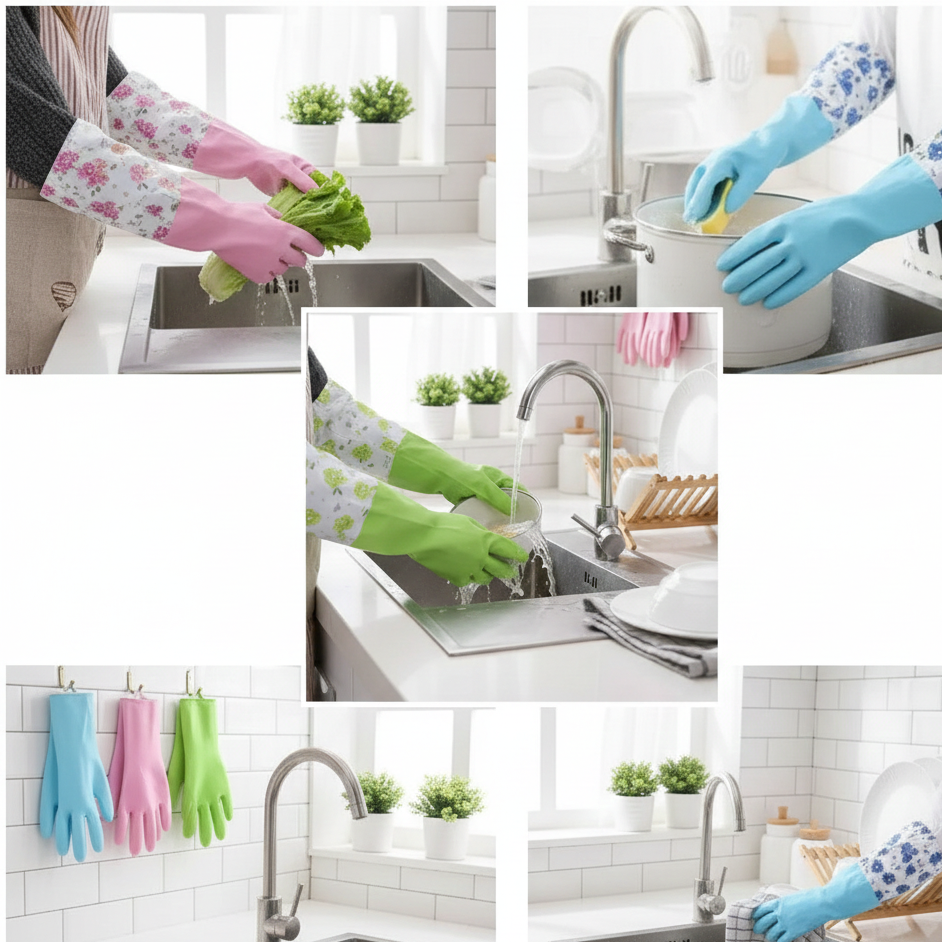 Premium Insulated Winter Hand Gloves - ডাবল লেয়ার ওয়াটারপ্রুফ প্রটেকশন (২ জোড়া)